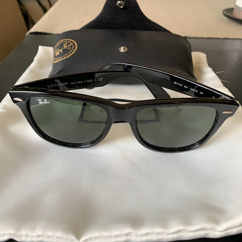 100% AUTHENTIC Ray Ban RB2140 Sunglasses Black On Black